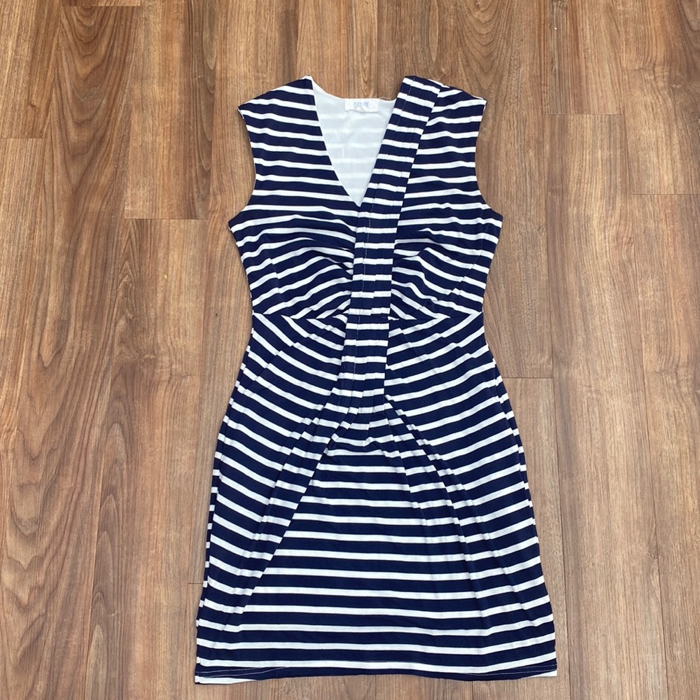 Peach Love California Stripe Size Small Women’s Dress with Pockets